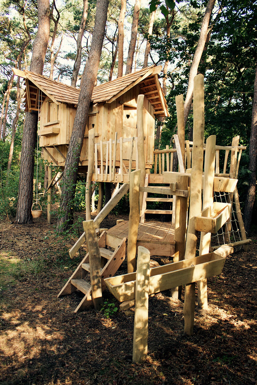  Hamer en Hark Boomhutten, Woonhutten, Tuinhuizen, Speeltoestellen